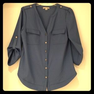 Blue button down 41 Hawthorn